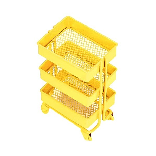 Support de Rangement pour Maison de Poupée, étagère de Rangement pour Maison de Poupée à 3 Niveaux Accessoires de Meubles de 