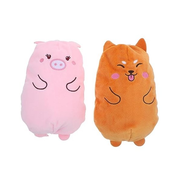 Toyvian 2 Pièces Étui en Cuir pour Poupée Costume Dours en Peluche Costume De Vêtement De Poupée Jouets en Peluche pour Chien