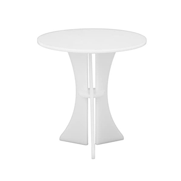 VGEBY Table Ronde pour Maison de Poupée, Meubles Miniatures en Acrylique 1/6 pour Maison de Poupée, Accessoires de Décoration