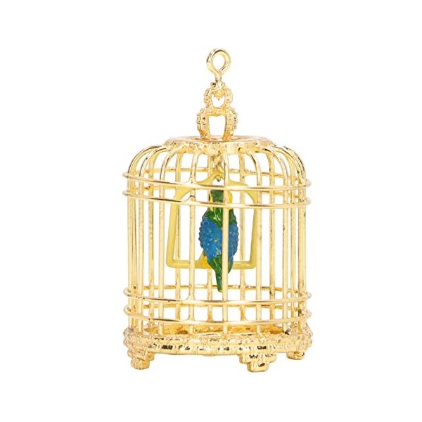 VGEBY Cage à Oiseaux en Métal pour Maison de Poupée 1:12, Cage à Oiseaux Miniature pour Maison de Poupée 1/12 1/6, Accessoire