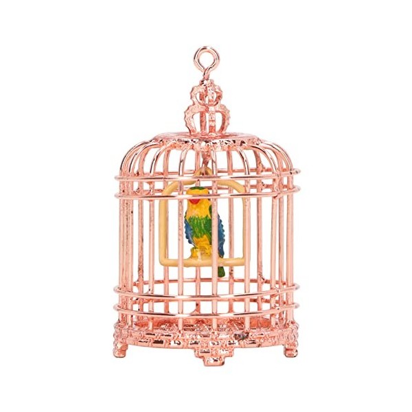 VGEBY Cage à Oiseaux en Métal pour Maison de Poupée 1:12, Cage à Oiseaux Miniature pour Maison de Poupée 1/12 1/6, Accessoire