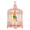 VGEBY Cage à Oiseaux en Métal pour Maison de Poupée 1:12, Cage à Oiseaux Miniature pour Maison de Poupée 1/12 1/6, Accessoire