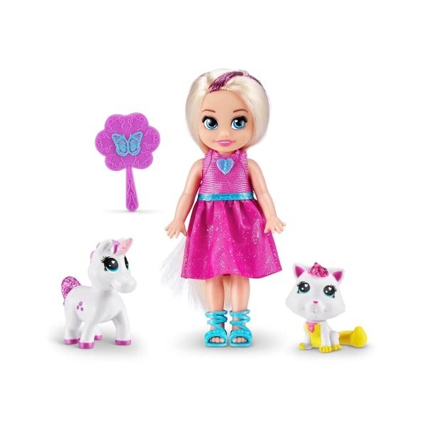 Sparkle Girlz 11,5 cm Princess with Pets B, poupées Mode à Collectionner avec Animaux Jouets, poupées Princesse