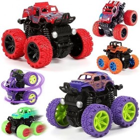 WIDEBG Monster Truck Jouet Voiture Enfant Jouets Véhicules Hors Route Jouet Voiture de Course à Friction Mini Monster Truck V