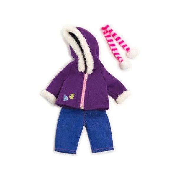 Miniland -31637 Robe de poupée Violet 31637 