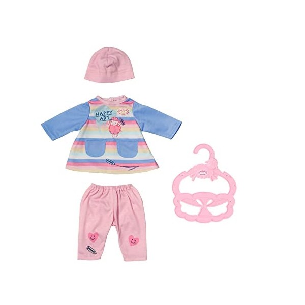 Baby Annabell Petite Robe 706541 - Accessoires pour poupées de 36 cm - Contient 1 haut, des leggings, 1 bonnet & 1 cintre - C