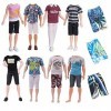 Carreuty Lot de 5 vêtements de poupée avec 3 robes de poupée et 2 shorts de plage aléatoires pour filles