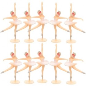 Yardwe Mini Ballet Girl Figurine 12 Pcs Miniature Ballerine Fille Jouets Playset Poupée Jouet Danse Fille Cupcake Toppers pou