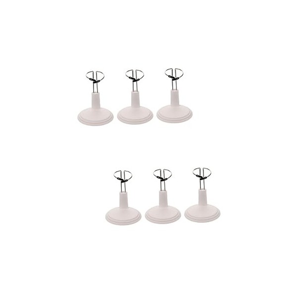 Toyvian 6 Pcs Up Poupée Figure Support Accessoires pour Blanc Multi-Debout Aew Transparent Polyvalent Prop Pratique Poupées R