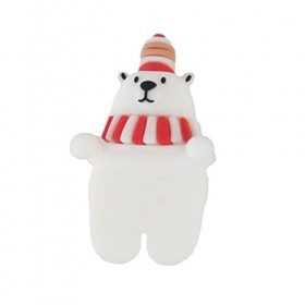 Toyvian Poupée Accroupie en Silicone pour Couverture De Téléphone Jouet Stéréo 3D Étui De Téléphone De Dessin Animé 1 Pièce