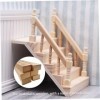 LHYTDBFP Escaliers Miniatures 1:12 Scale Dollhouse Furniture Handrail en Bois DIY ESCAURCHE Une POUPE Accessoires Plains MODÈ