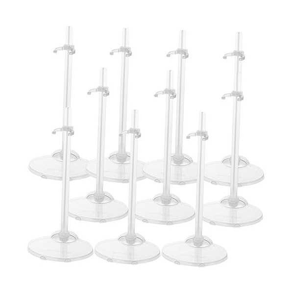 ibasenice 10 Pièces Stand De Poupée Supporter Poupées Fille Supports De Poignet De Poupée Figurines De Poupées Support Daffi