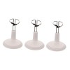 Toyvian 3 Pièces Poupée Stand Présentoir De Vêtements Mini Figurines Mini Poupées Poupée Modèle Stand Base De Poupée Stand Fi