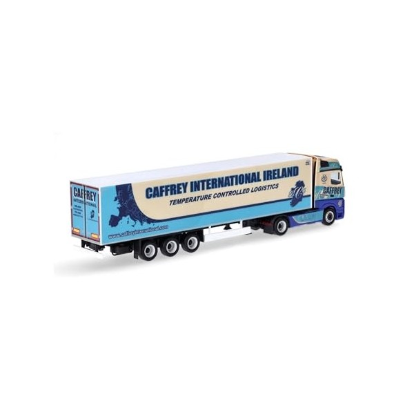 Herpa Maquette Camion Mercedes-Benz Actros 18 Bigspace Semi-remorque frigorifique 80 Ans Caffrey, échelle 1/87, Model Alleman