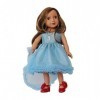 Hinleise Ensemble de vêtements de poupée pour poupée American Girl de 45,7 cm – Robe de princesse bleue pour accessoire de po