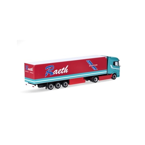 Herpa Maquette Camion DAF XG Semi-remorque frigorifique Raeth, échelle 1/87, Model Allemand, pièce de Collection, Figurine Pl