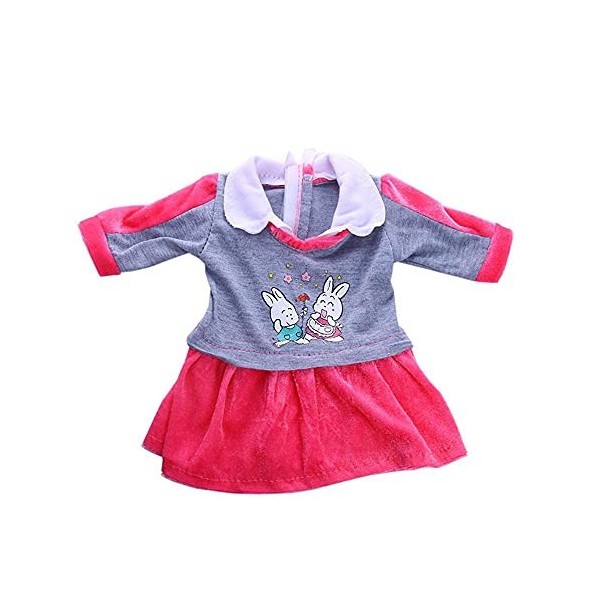 Hinleise Ensemble de vêtements de poupée pour poupée American Girl de 45,7 cm – Tenue mignonne pour accessoire de poupée Our 