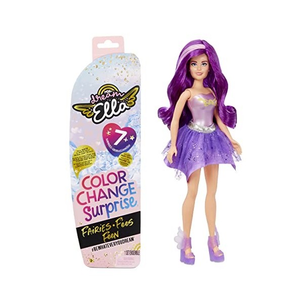 Dream Ella Aria- MGAs Fées avec Changement de Couleur Collectionner – Découvrez 1 poupée de 29 cm & Plus de 7 Surprises Dont