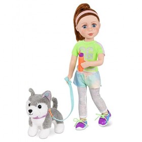 Glitter Girls- Dog Poupée Deluxe A Run avec Notre Tenue pour Chien 35,6 cm, GG50140Z, Multicolore