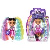 Barbie Extra Mini poupée n°1 14 cm avec robe et manteau, socle et accessoires dont lunettes de soleil et sac banane, Jouet 