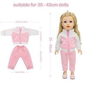 Diealles Shine Vêtements de Poupée pour New Born Baby Poupée, Vetement Poupee 35-43 cm - Style 6