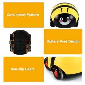 EUPDD Petite Voiture Bébé 4 pièce Voitures Jouets Enfants Jouet éducatif Jouets Friction Véhicules Pull Back Voitures Ensembl