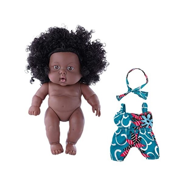 Hanging Poupées Noires - Poupées | Jouet de poupée bébé Fille Noire, poupée Lavable Afro-américaine Faite à la Main pour Cade