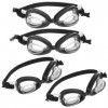 Toyvian 4 Pièces Poupée Lunettes De Natation Miniatures Lunettes deau Poupée Habiller Lunettes Mini Rétro Lunettes De Soleil