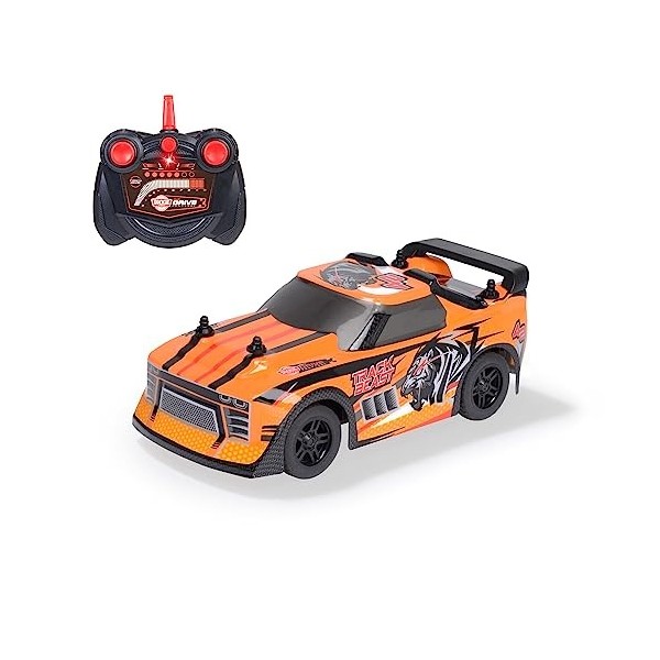 Dickie Toys - RC Auto Track Beast Orange-Noir - Voiture télécommandée pour Enfants à partir de 6 Ans avec télécommande 2 c