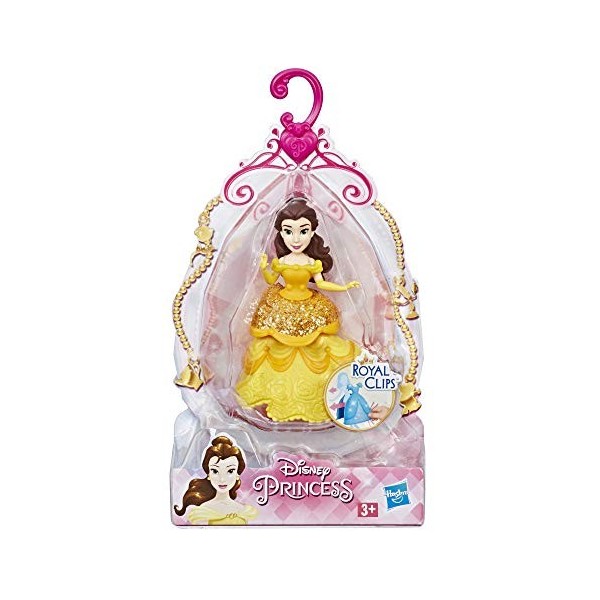 Disney Princesses – Poupee Princesse Disney Mini Poupee Royal Clips Belle - 8 cm