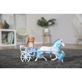 Simba - Evi Love Carrosse dHiver - Mini Poupée 12cm - Cheval avec Crinière et Flocons de Neige - 105733502