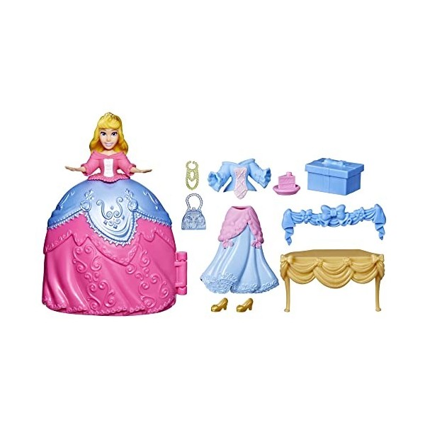 Disney Princess Secret Aurore Surprise avec Style Playset de poupée avec vêtements et Accessoires-À partir de 4 Ans, F3467, M