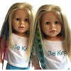 The New York Doll Collection Cheveux Agrafe Extensions pour 18 pouces / 46 cm Poupées - Poupée Perruque Pièce - Blanc/Rose & 