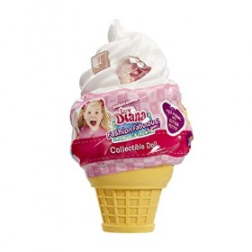 Love, Diana Poupée à Collectionner-modèle aléatoire-8,9 cm-Packaging crème glacée, 920092.012, Couleurs Assorties