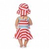 Hinleise Ensemble de vêtements de poupée pour poupée American Girl de 45,7 cm – Maillot de bain pour accessoire de poupée Our