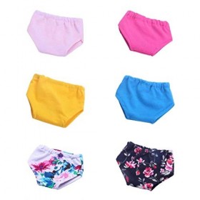 Tiuimk Lot de 6 sous-vêtements pour poupées American Girl Journey de 45,7 cm