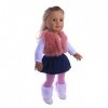 Uteruik Vêtements de poupée pour poupée American Girl de 46 cm - Tenues décontractées - Haut jupe pantalon en peluche - Acces