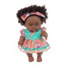 Eyccier Baby Baby Dolls Black Reborn Baby Dolls 7,87 Pouces Afro-américain bébé poupée Mobile conjointe à Vie Black Reborn Do