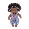 Eyccier Baby Baby Dolls Black Reborn Baby Dolls 7,87 Pouces Afro-américain bébé poupée Mobile conjointe à Vie Black Reborn Do