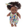 Eyccier Baby Baby Dolls Black Reborn Baby Dolls 7,87 Pouces Afro-américain bébé poupée Mobile conjointe à Vie Black Reborn Do