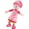 Haba 300512 Little Friends Lilli- 4 Bendy Girl Doll Figure with Pink Hair