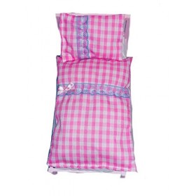 Emilys Boutique Parure de lit en Vichy pour poupées Barbie et Sindy en édition limitée. Fabriqué à la Main au Royaume-Uni.