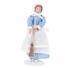 Poupée en céramique personnes, Mini poupée en céramique modèle homme Chef femme servante Miniature porcelaine personnes maiso