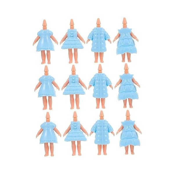 NOLITOY 12 Pièces Corps De Poupée Accessoire De Fabrication De Poupée Modèle De Poupée De Corps Poupée Féminine Fournitures D