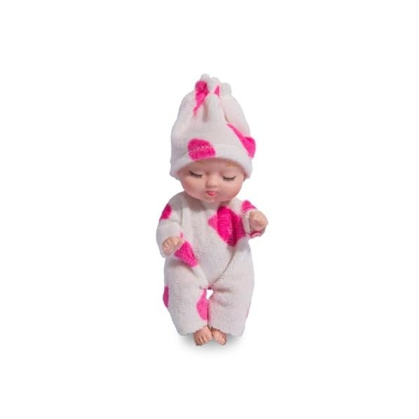 4 Pouces Poupées Mini Reborn-bébé Endormi Poupées Minuscules Paume-poupées Avec Des Vêtements Petites Poupées Bébé Jouet Cade