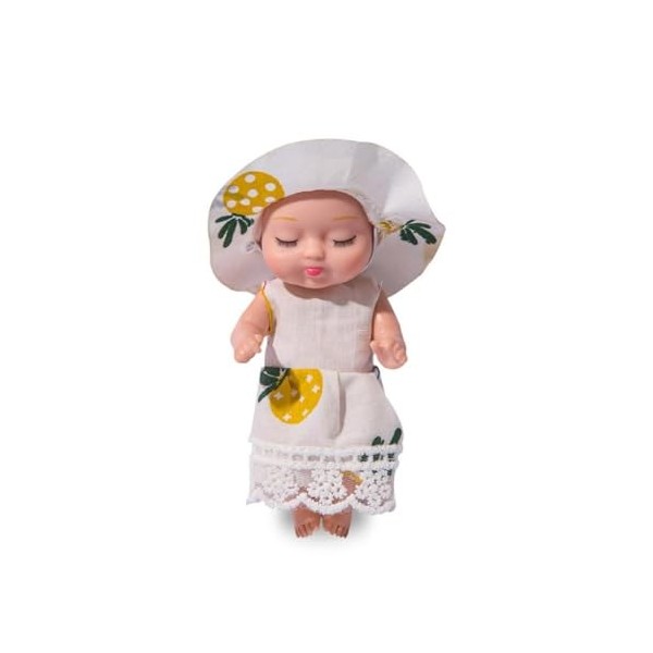 4 Pouces Poupées Mini Reborn-bébé Endormi Poupées Minuscules Paume-poupées Avec Des Vêtements Petites Poupées Bébé Jouet Cade