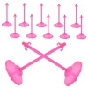 ibasenice 12 Pièces Poupée Stand Action Figure Rack Modèle Présentoir Support De Poupée en Plastique Miniature Jouets Support