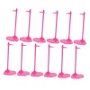 ibasenice 12 Pièces Poupée Stand Action Figure Rack Modèle Présentoir Support De Poupée en Plastique Miniature Jouets Support