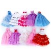 CUCUFA Robes de Robe de fête de Mariage, Costumes de poupée, 10 PC Vêtements Faits à la Main, Miunana Princess Party Clothes 