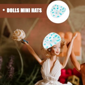 Didiseaon 20 Pièces en Plastique Mini Western Cowboy Chapeau De Cow-Girl Mignon Miniature Chapeau De Poupée Petit Chapeau De 